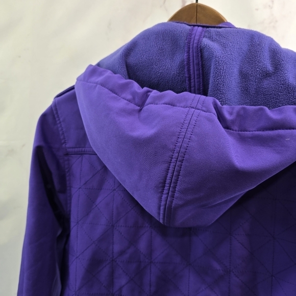 Neff Jacket Womens Small Purple Winter Windbreaker Ski Shell Snow Coat Studded - Picture 6 of 13